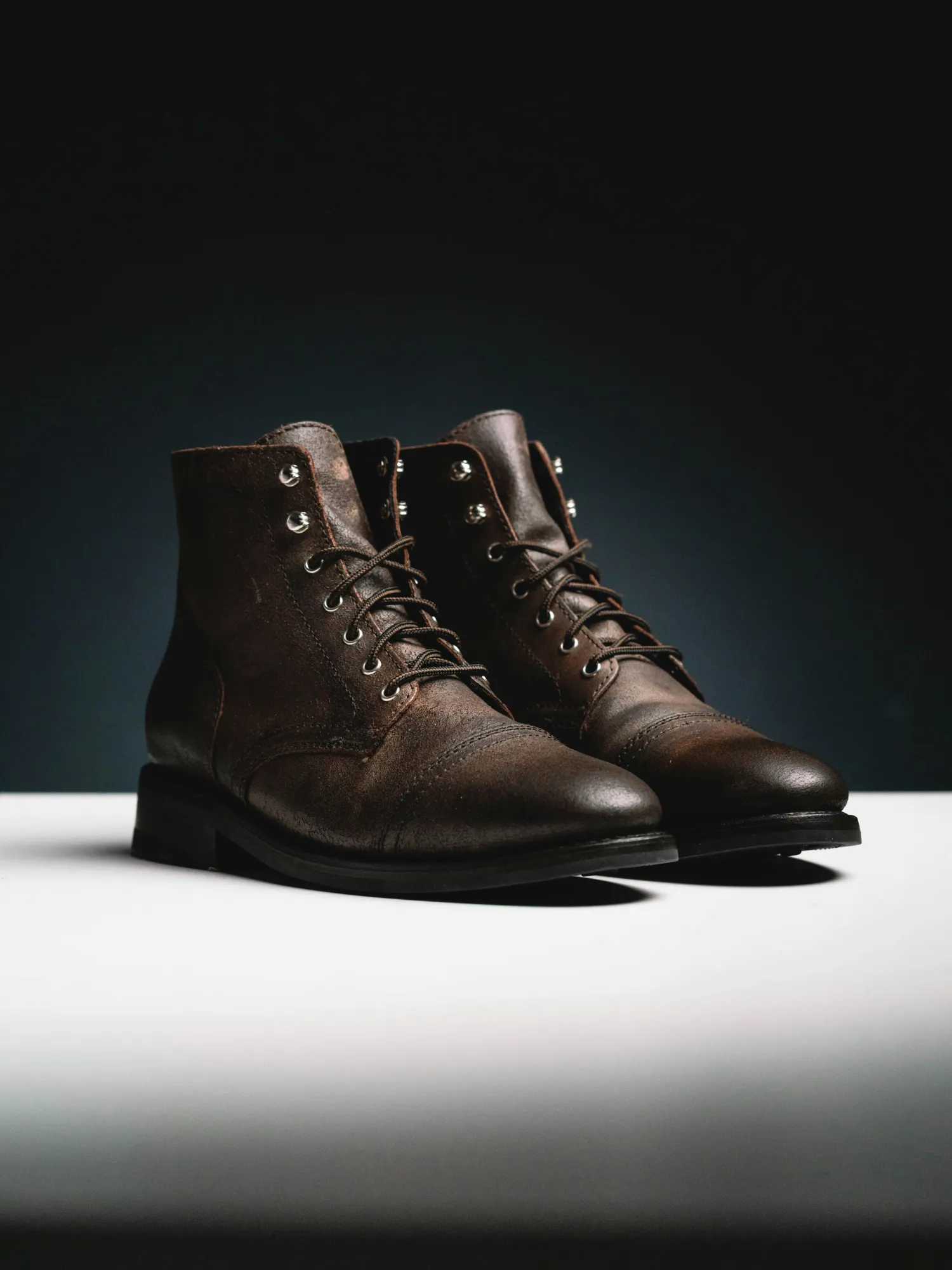 DISTRESSED LEATHER WORK BOOT image 1