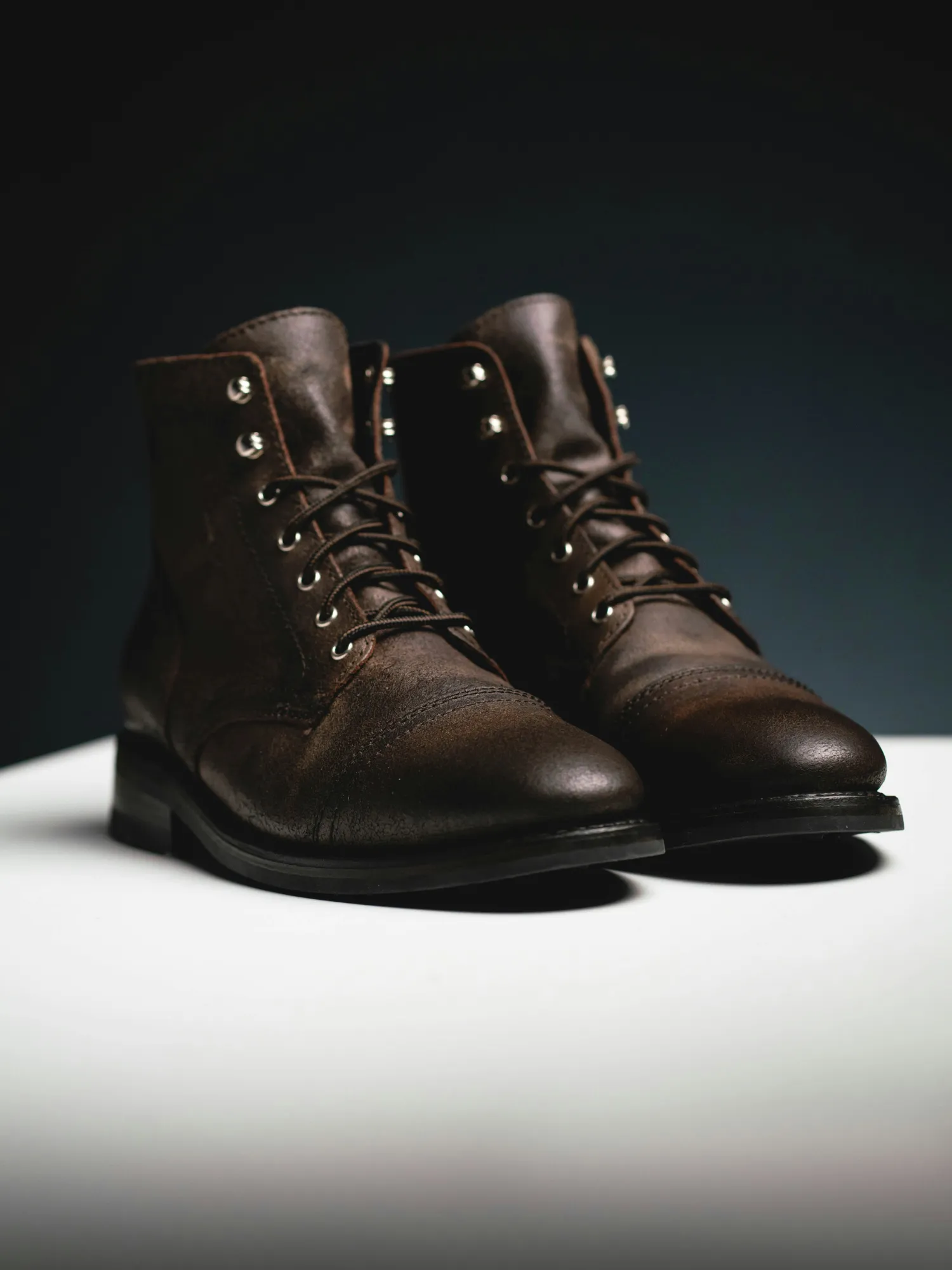 DISTRESSED LEATHER WORK BOOT image 2