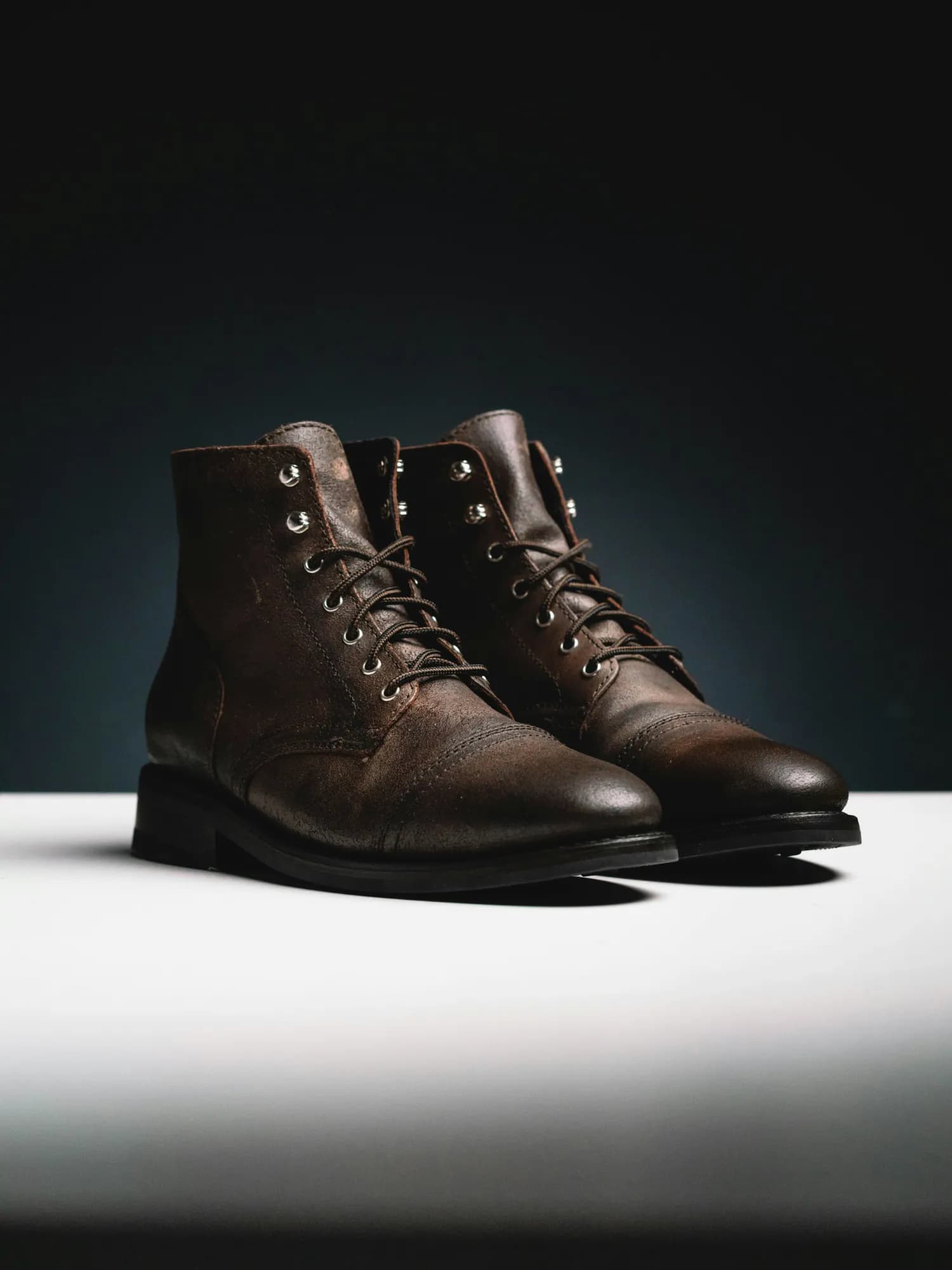 DISTRESSED LEATHER WORK BOOT